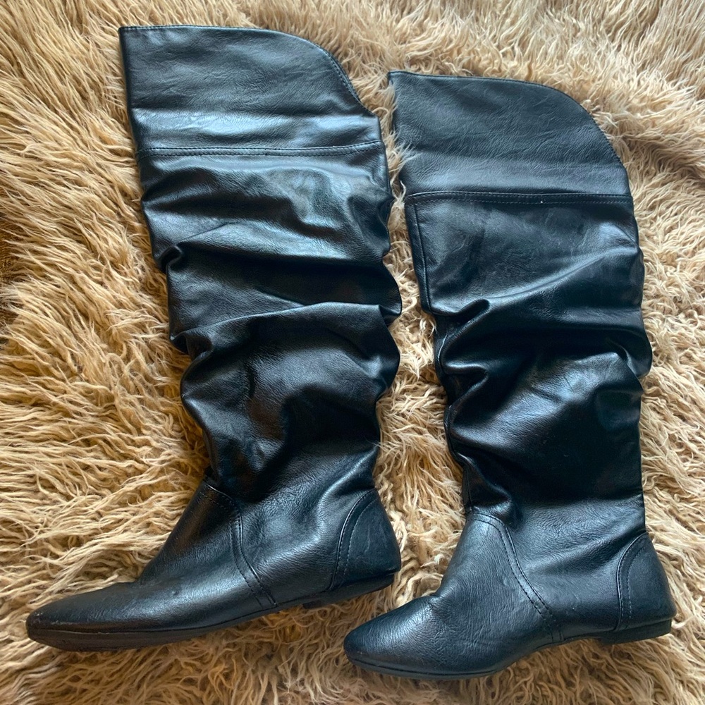 High black boots